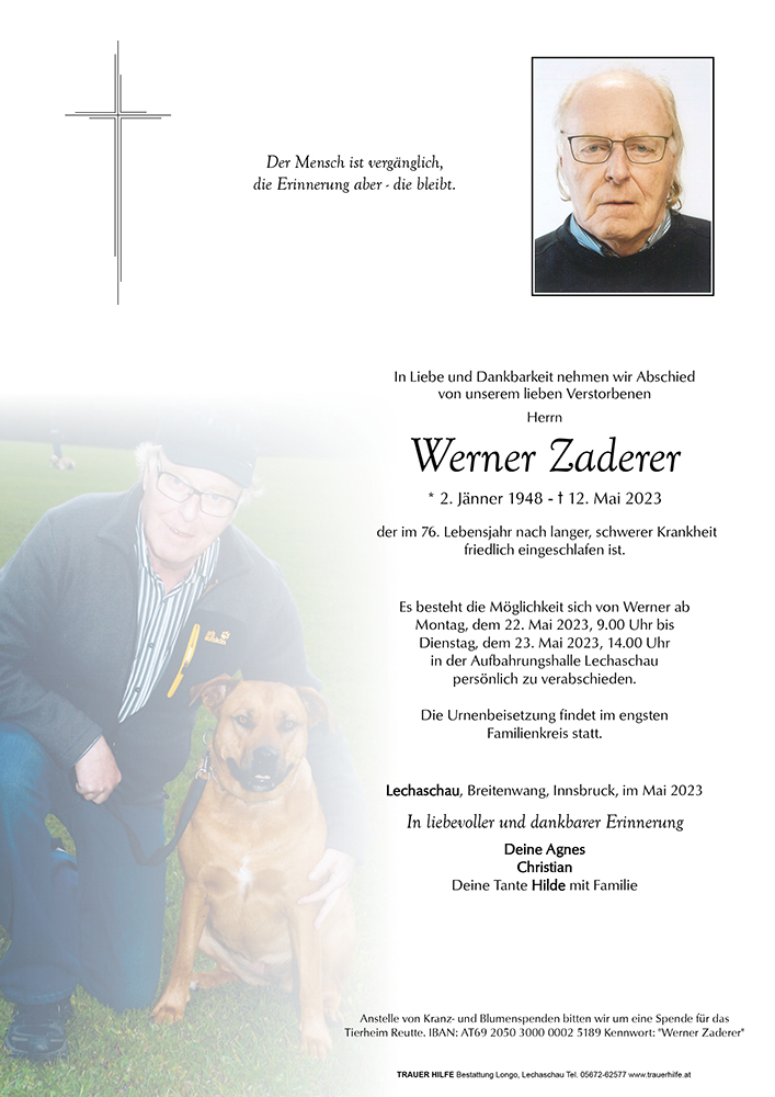 Werner Zaderer